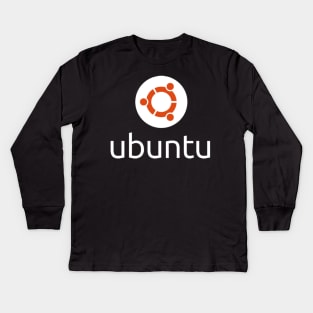 Ubuntu Authentic Logo Kids Long Sleeve T-Shirt